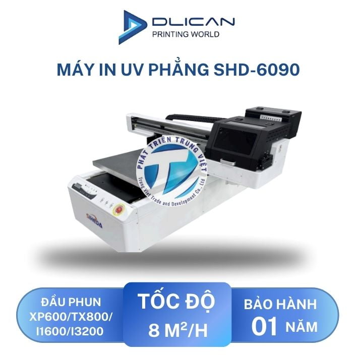 Máy In UV Phẳng SHD-6090